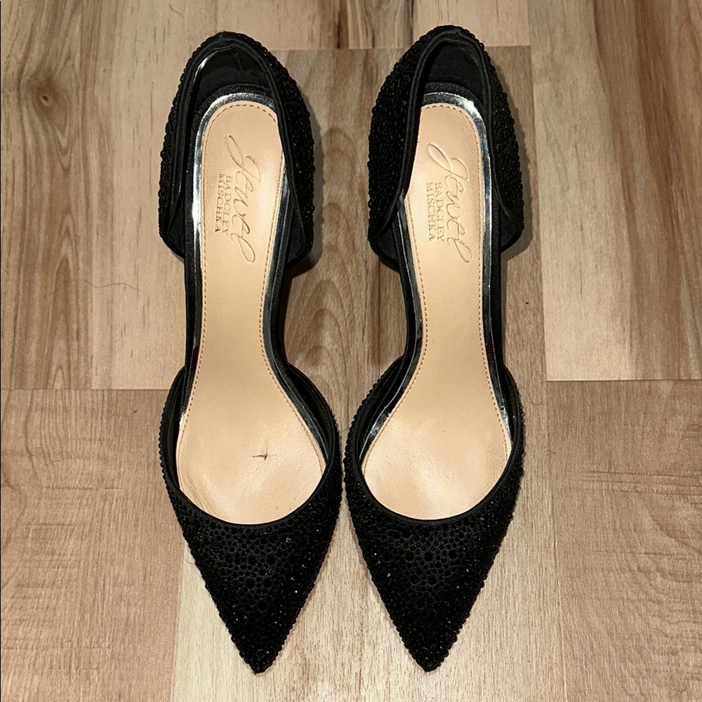 Black Studded Pumps
